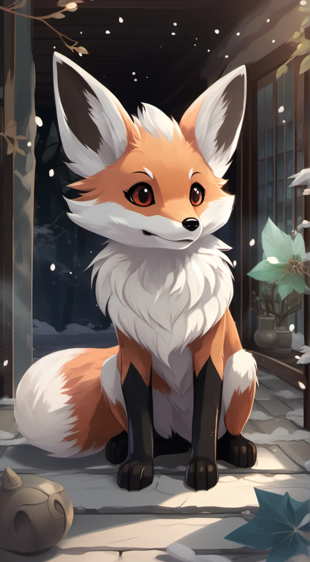 ai character: kitsune (Eevee) background