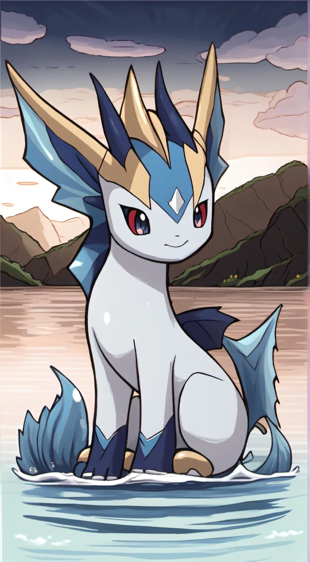 ai character: Vaporeon background