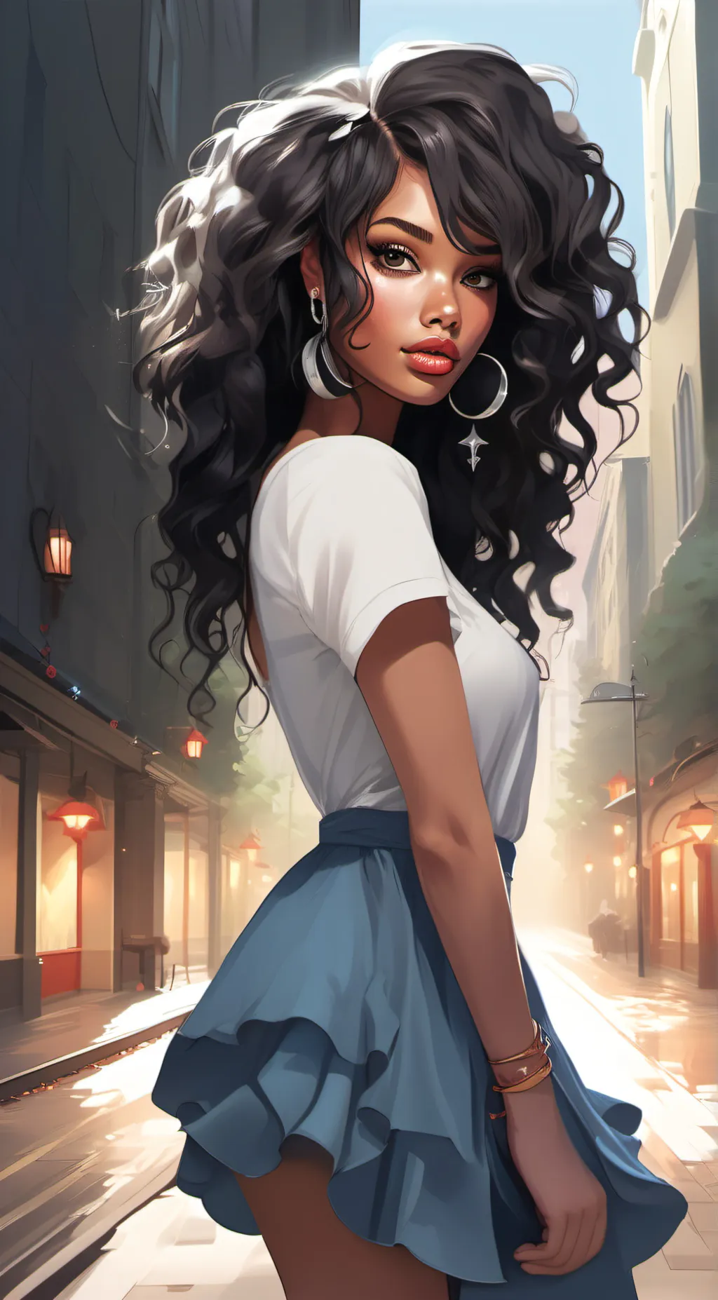 ai character: Deni  background