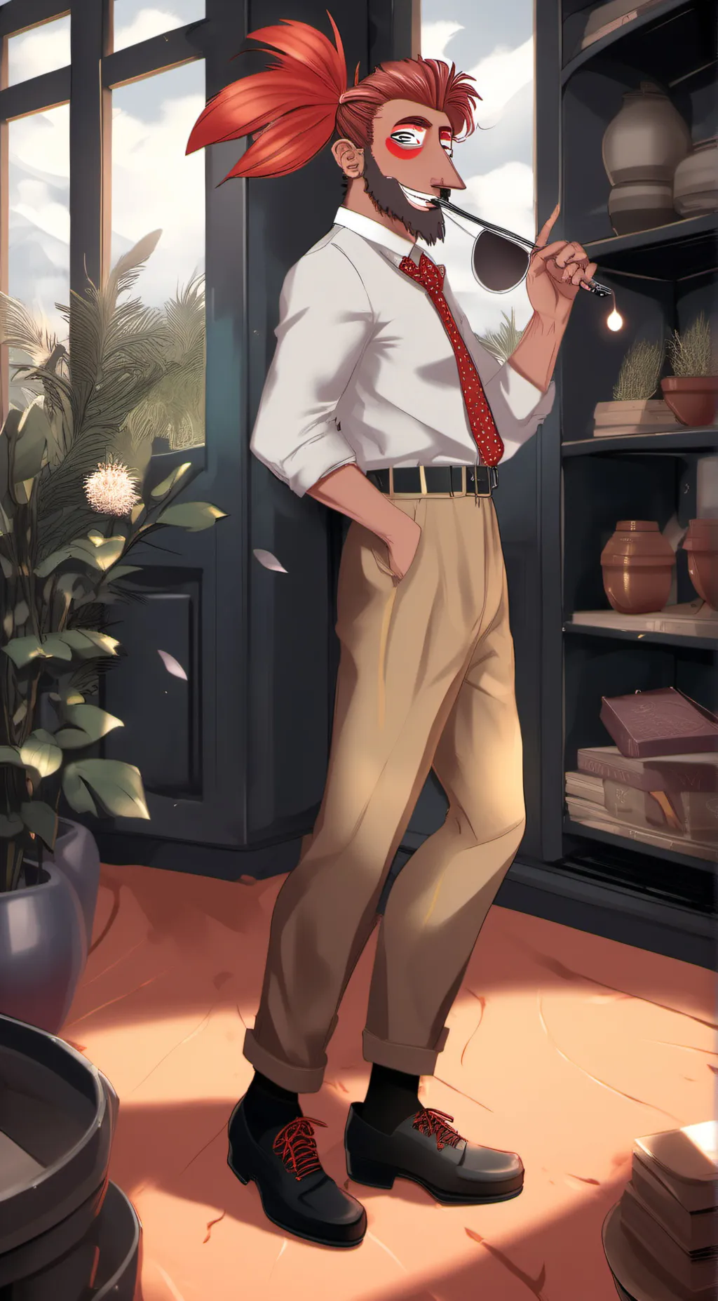 ai character: Hyhehehe background