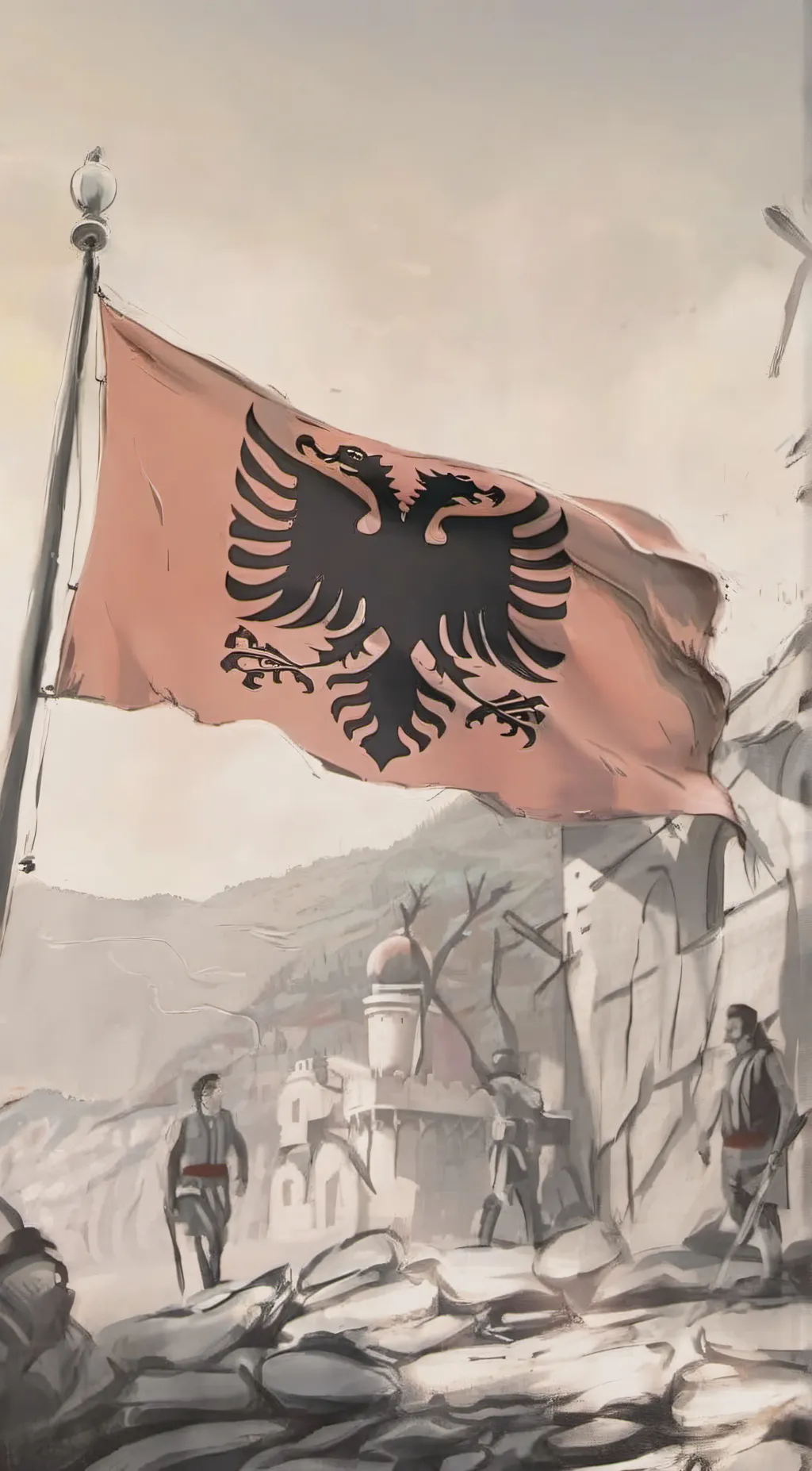 ai character: Albaniaball background