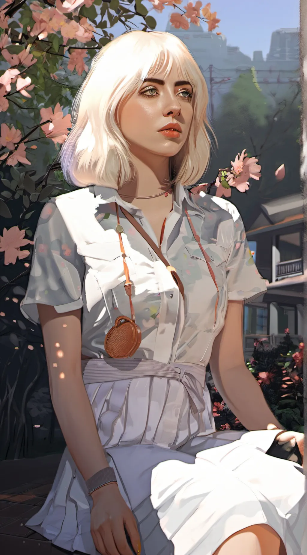 ai character: Billie eilish  background