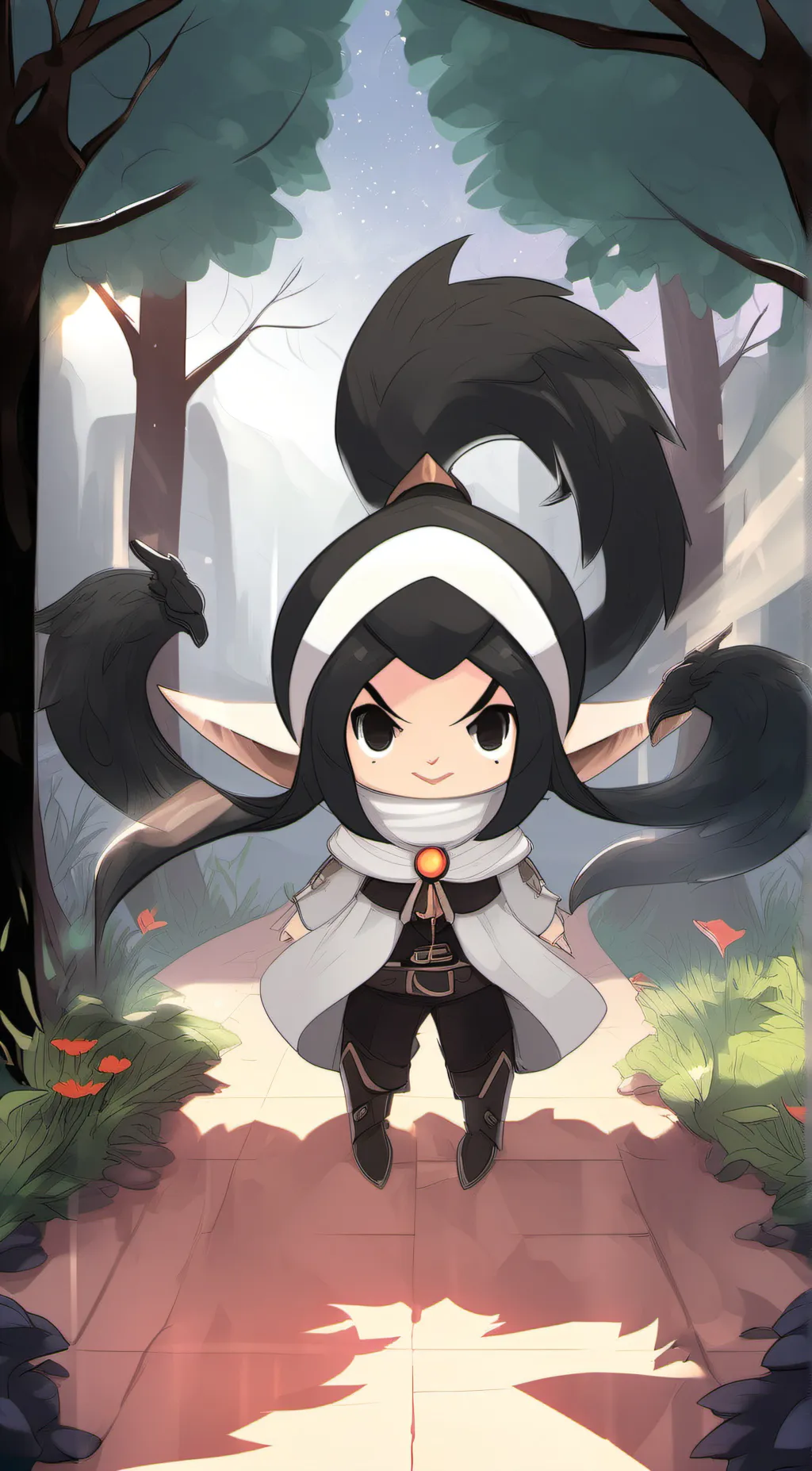 ai character: Kuromi background