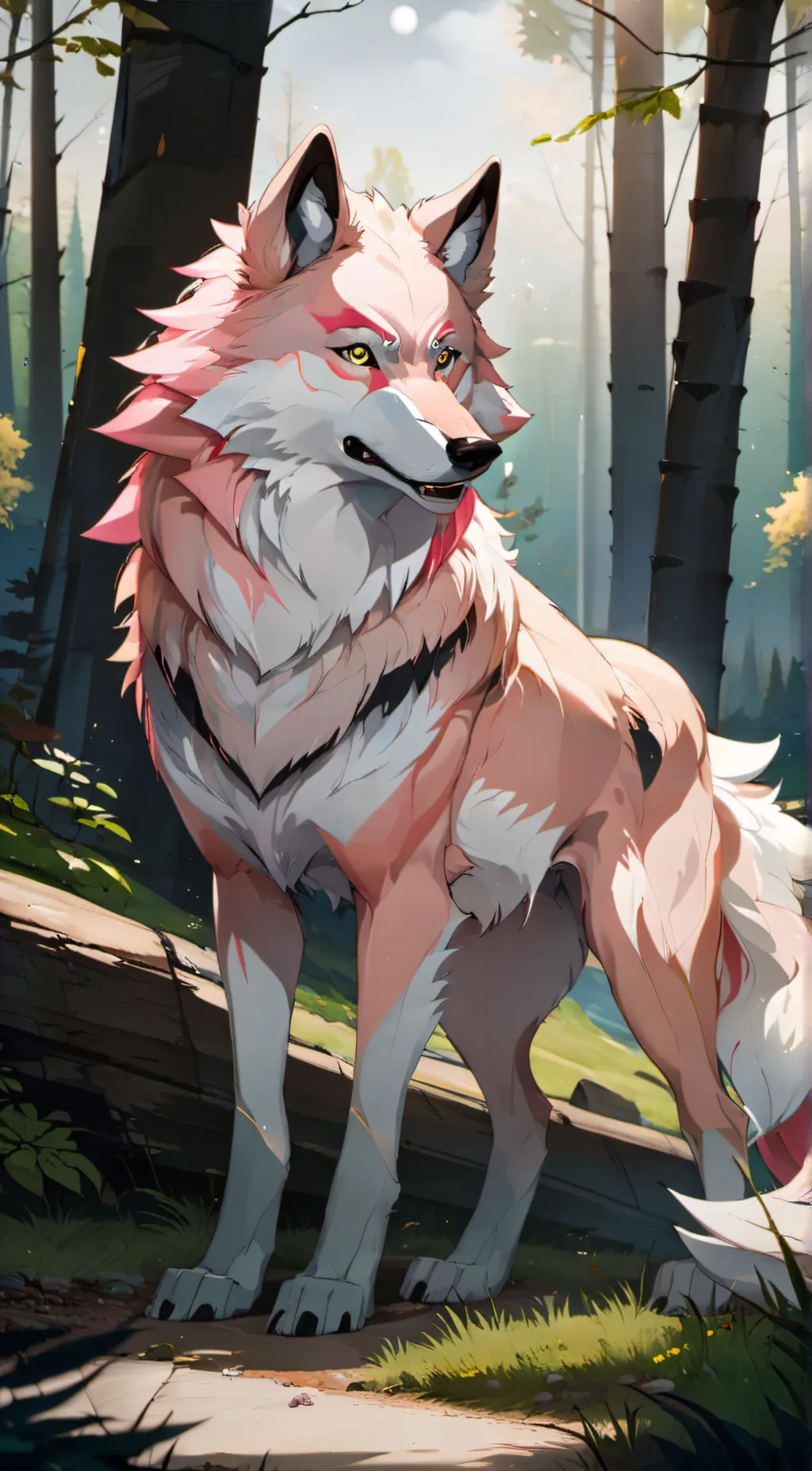 ai character: Your wolf mom background