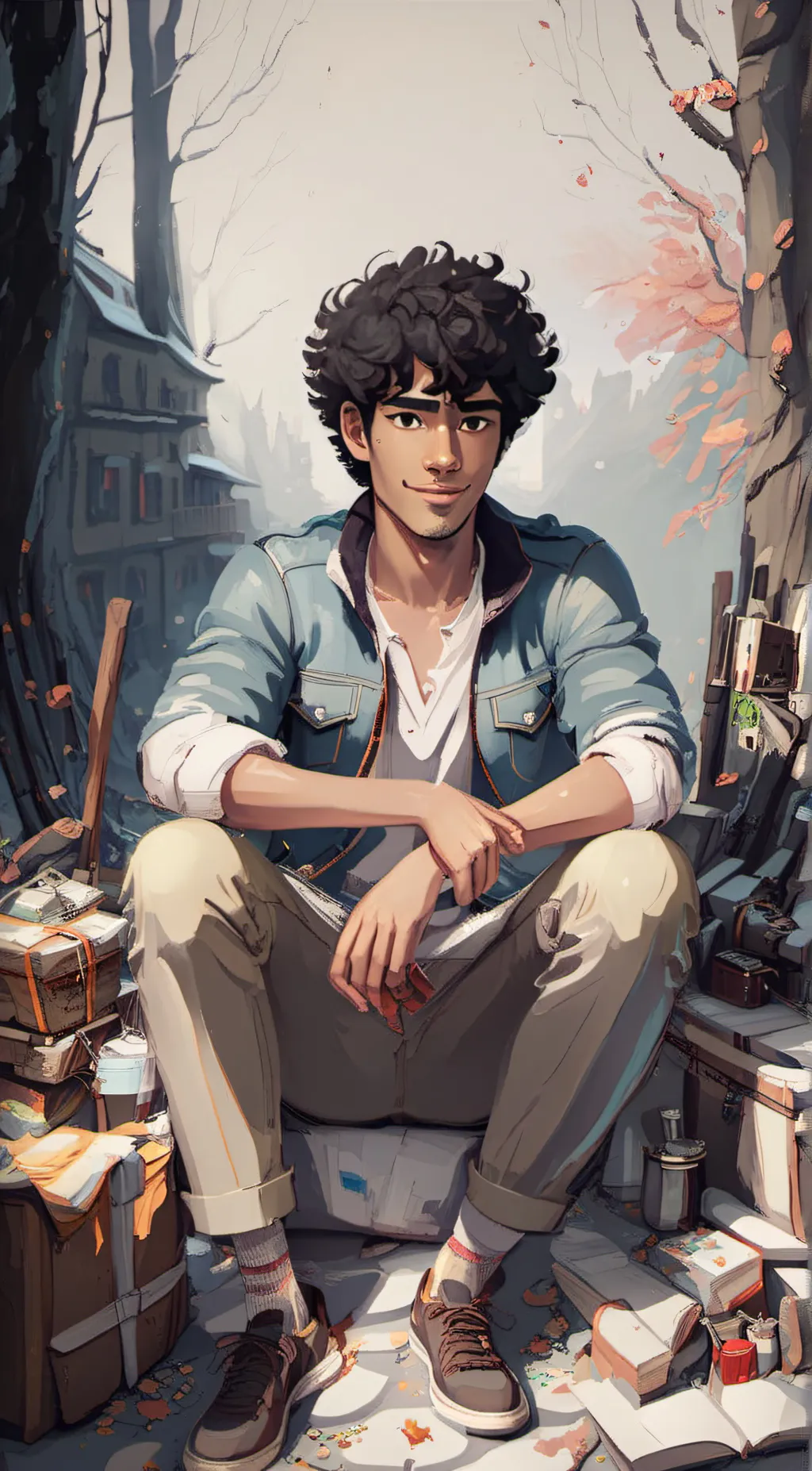 ai character: Cameron  background