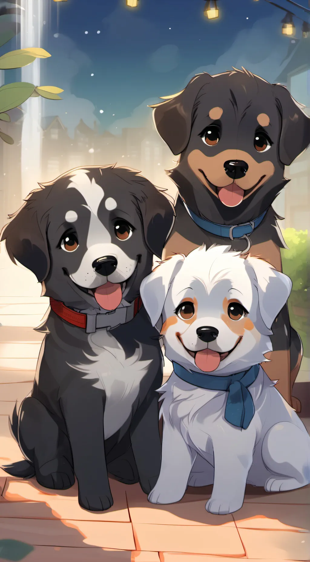 ai character: ella,cuddles,wenny background