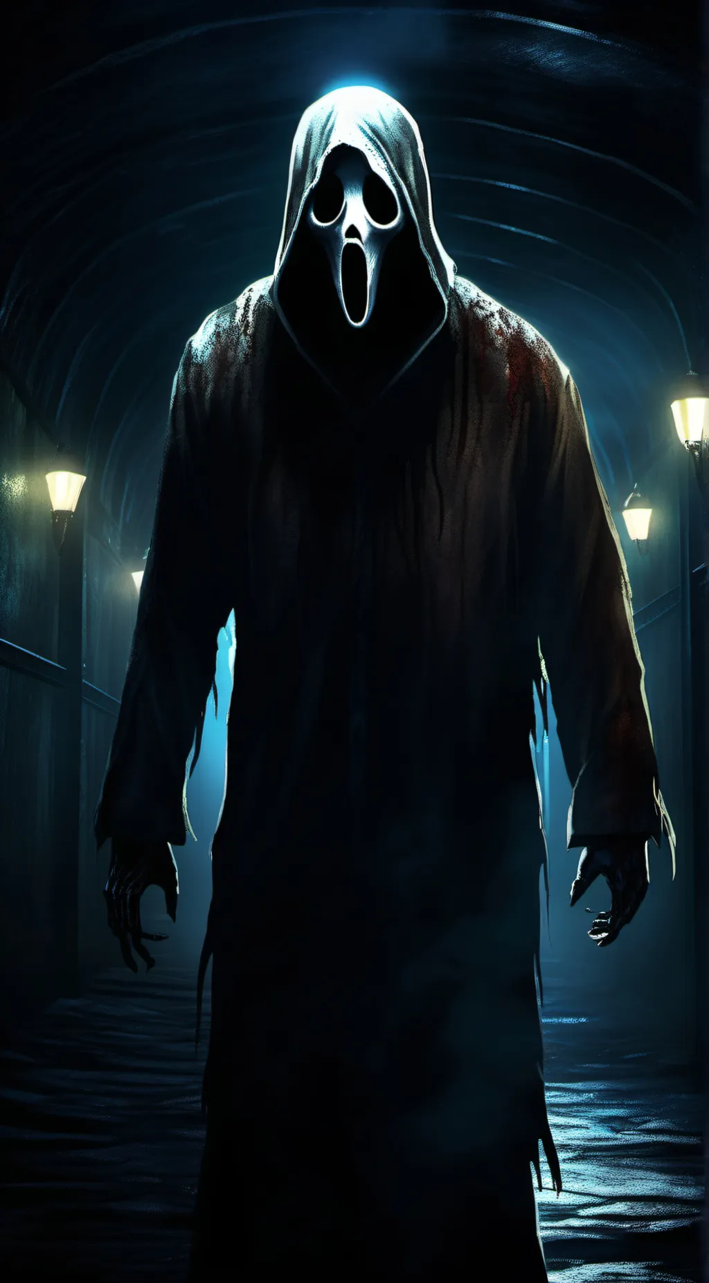 ai character: ghostface background