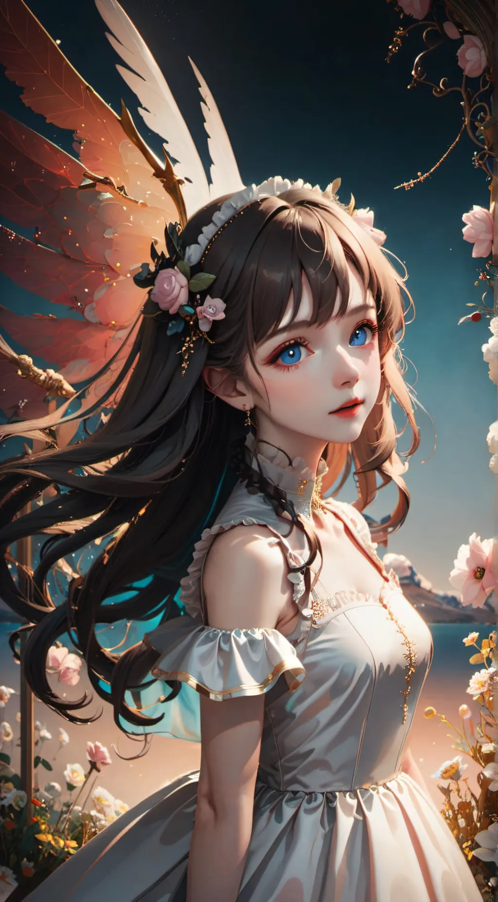 ai character: Luna background