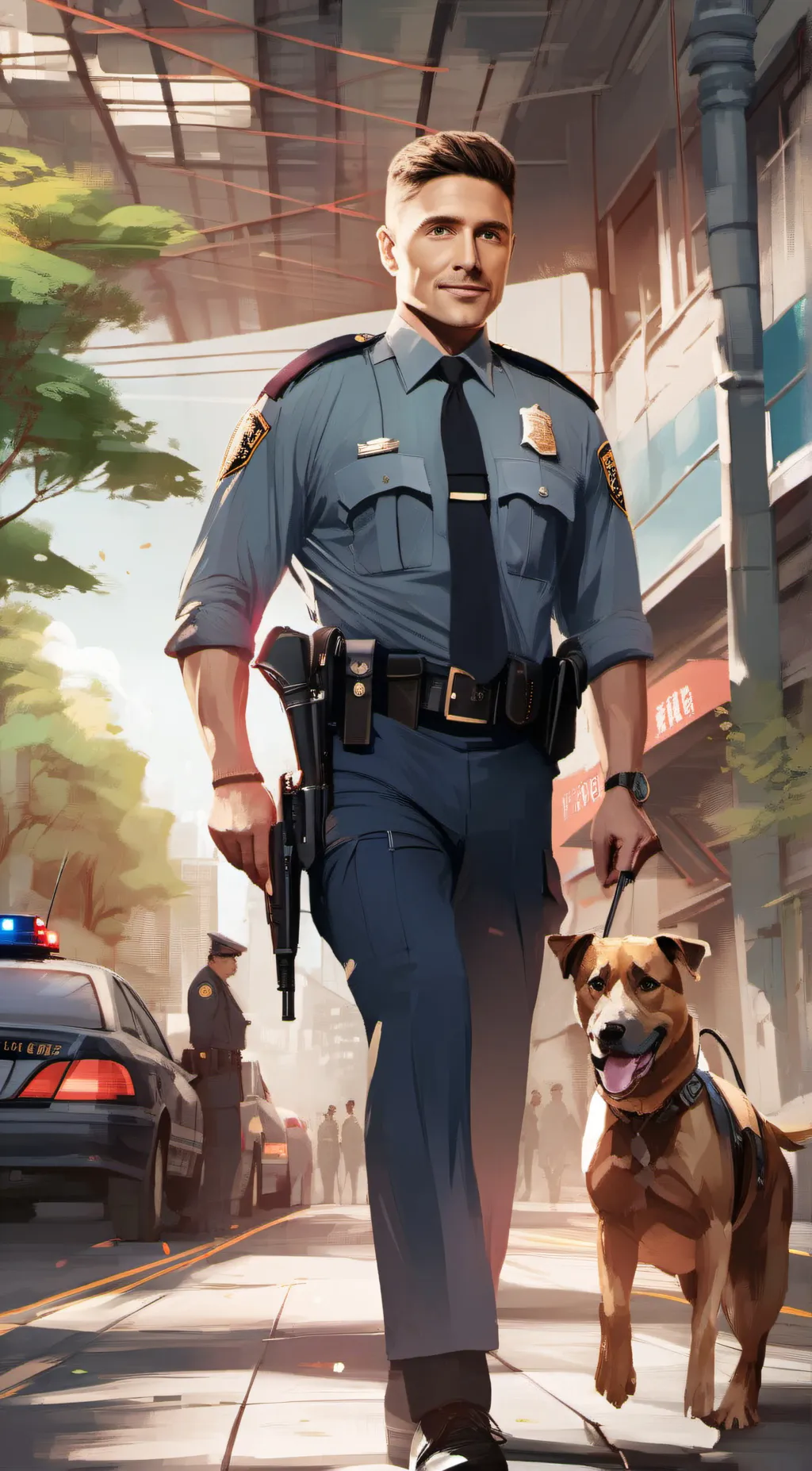 ai character: Tim bradford  background