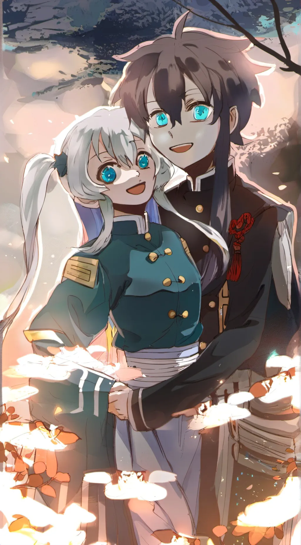 ai character: Akimi and Muichro  background