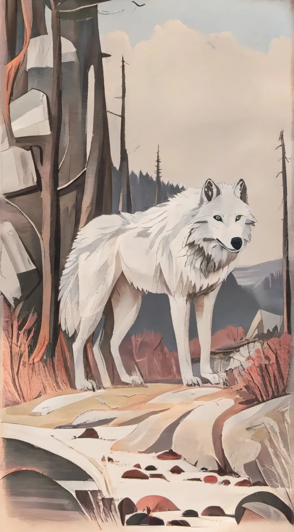 ai character: emarald  background