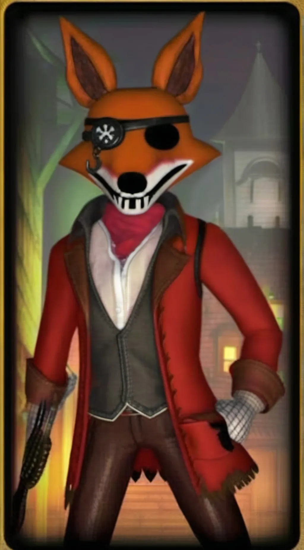 ai character: fixed withered fox background