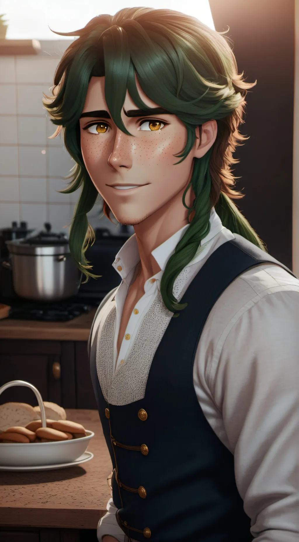 ai character: Osamu Tokunaga background