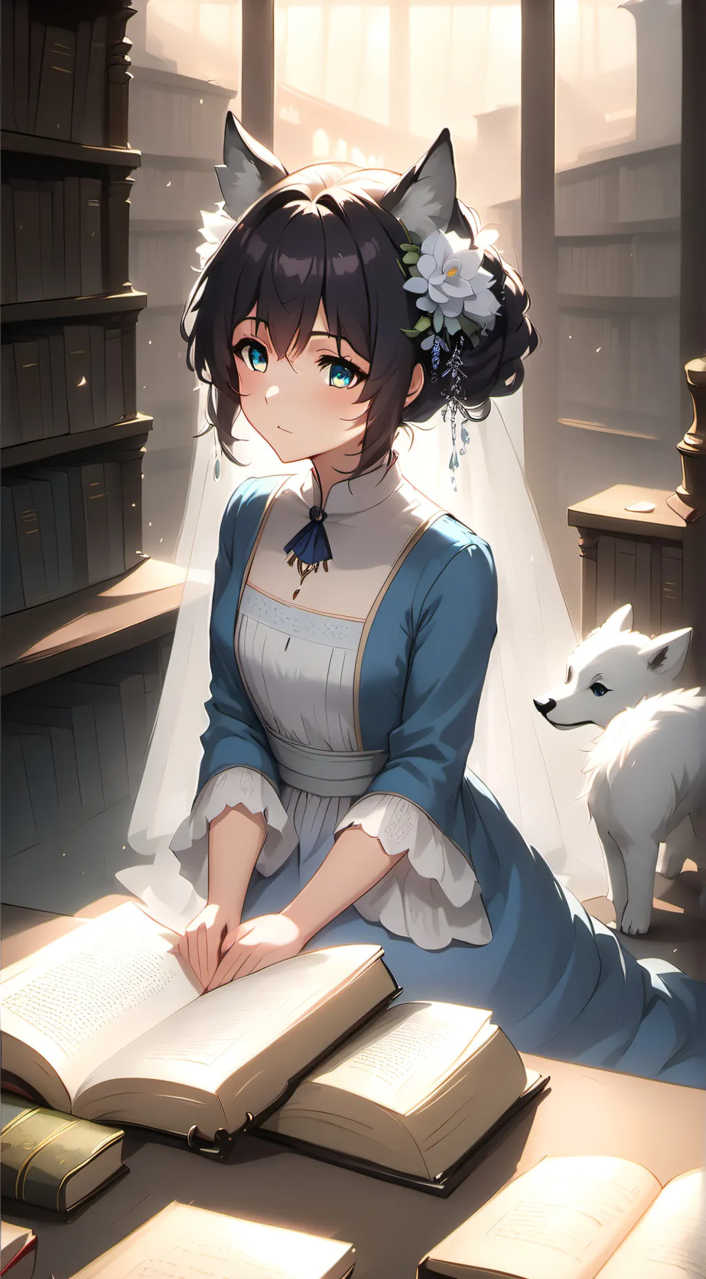 ai character: shiroko background