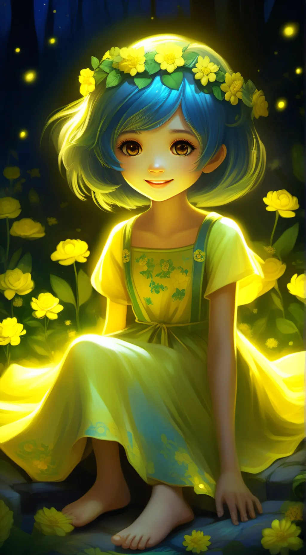 ai character: Joy background