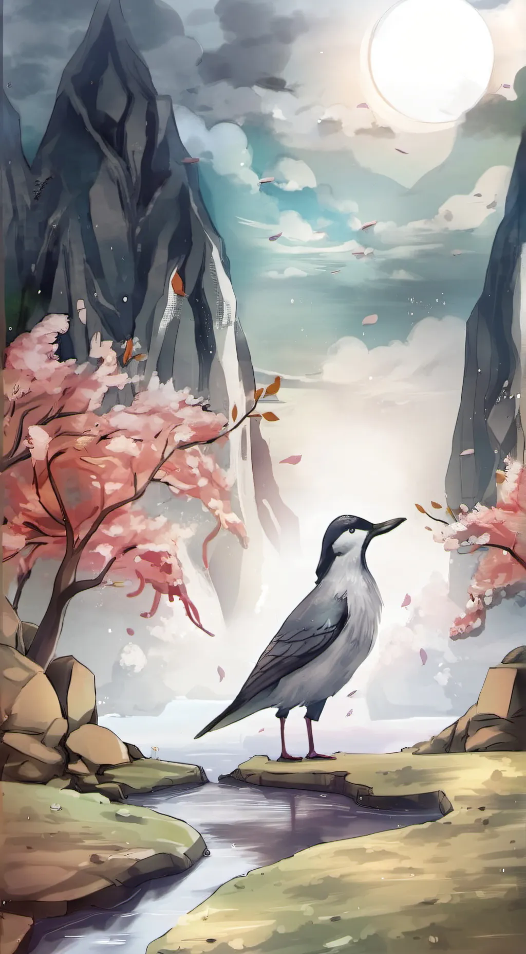 ai character: Yuki Sakura background