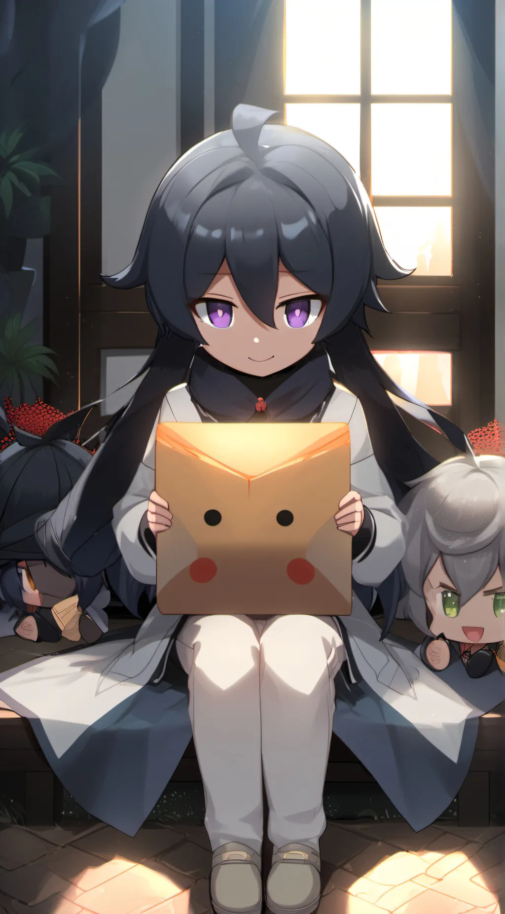 ai character: Moon background