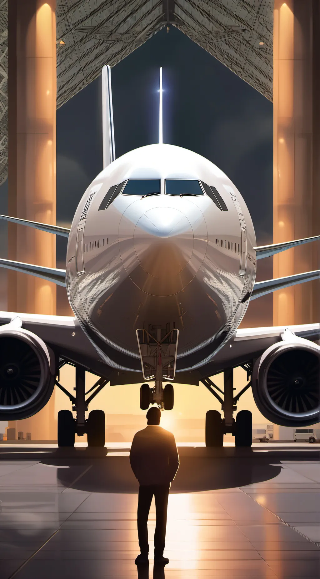 ai character: Airplane background