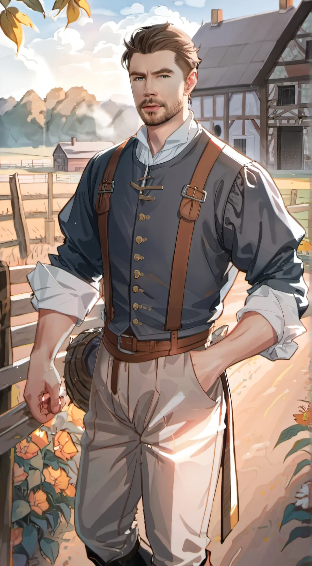 ai character: Mark  background