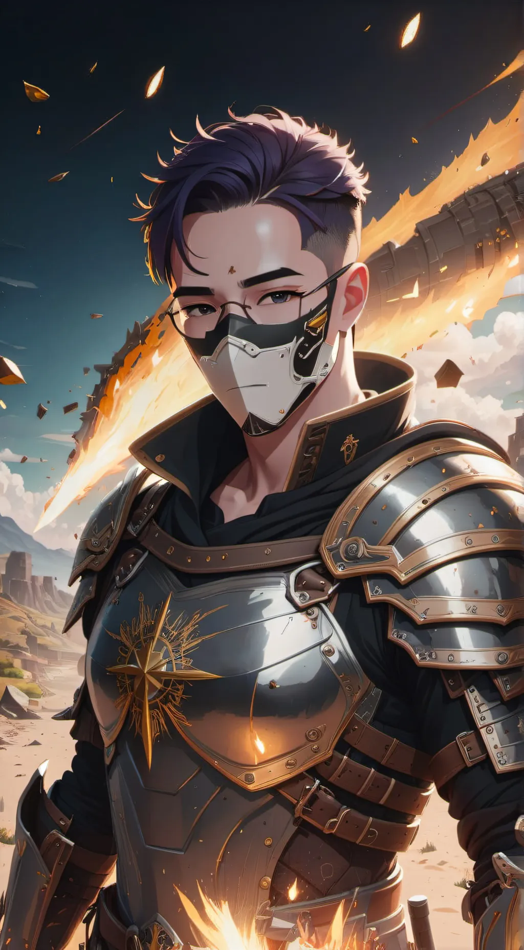 ai character: knigt 001 background