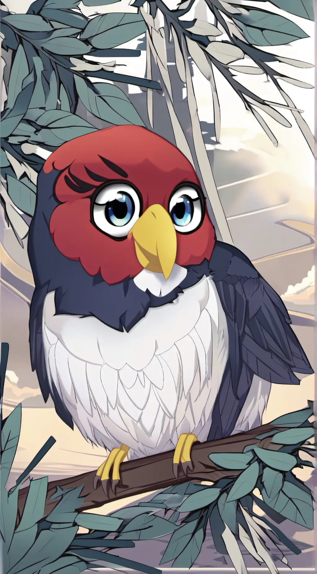 ai character: Adriah bird background