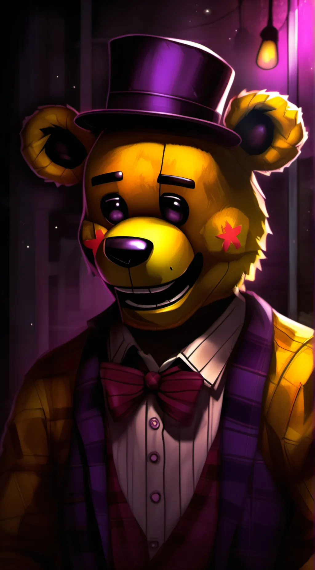 ai character: fredbear background