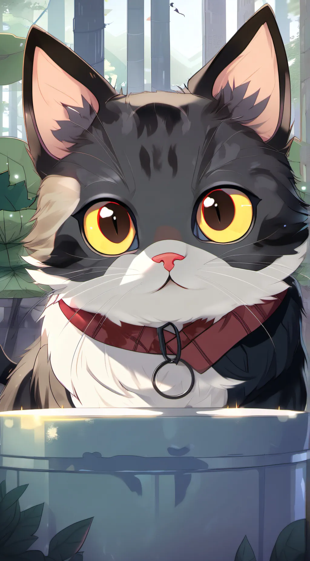 ai character: Moon background