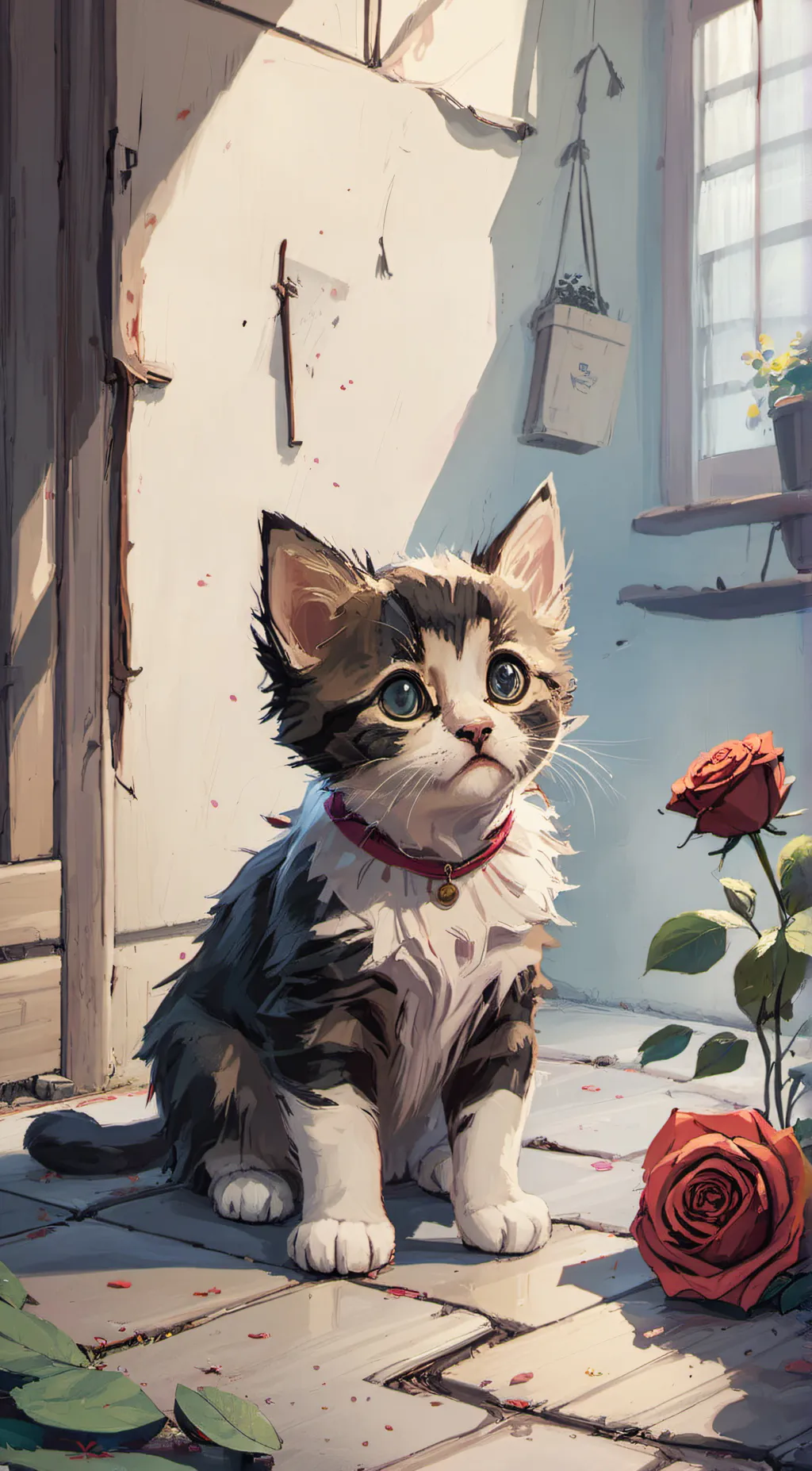 ai character: Rose background