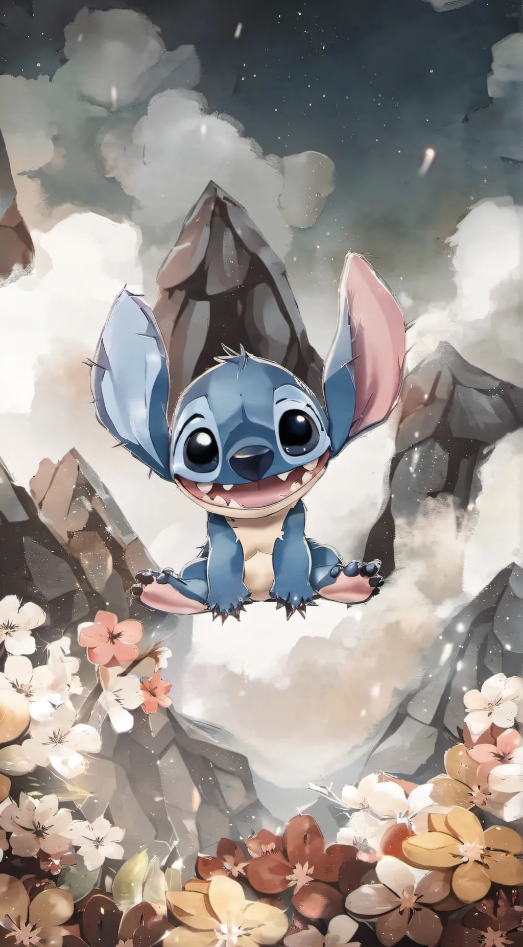 ai character: Stitch background