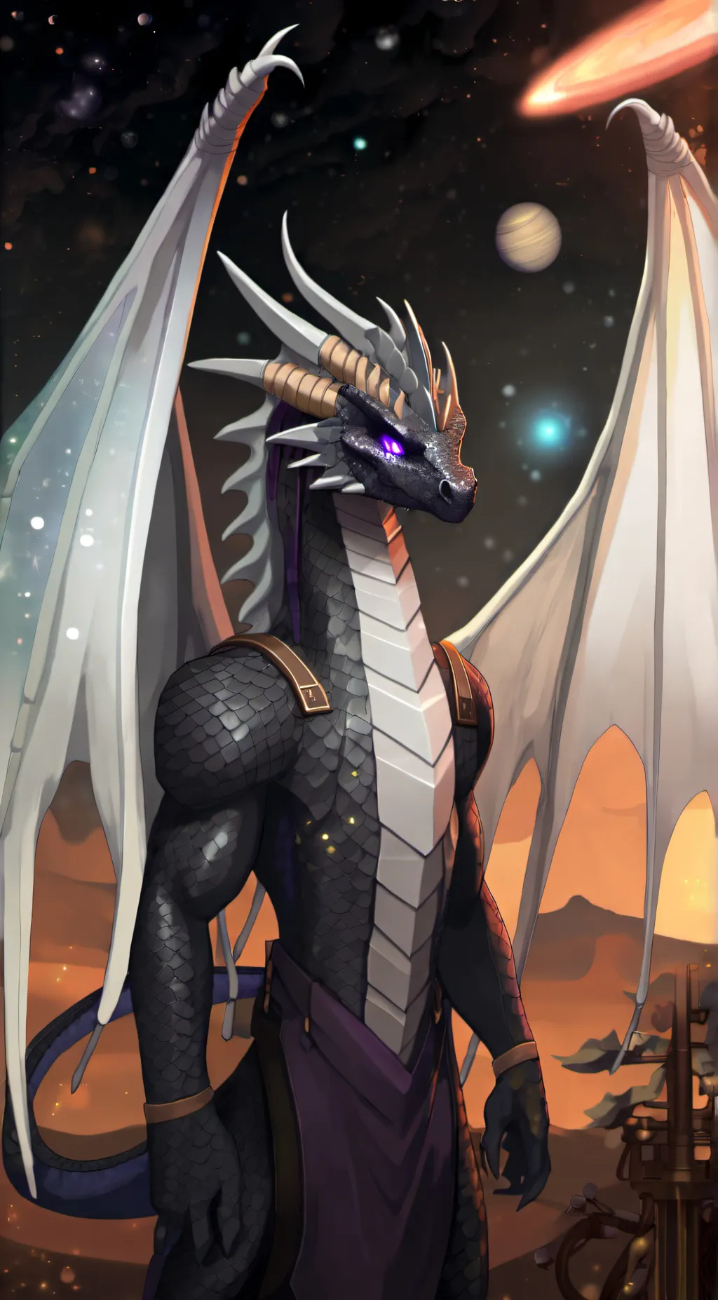 ai character: Quasar StarFlare background