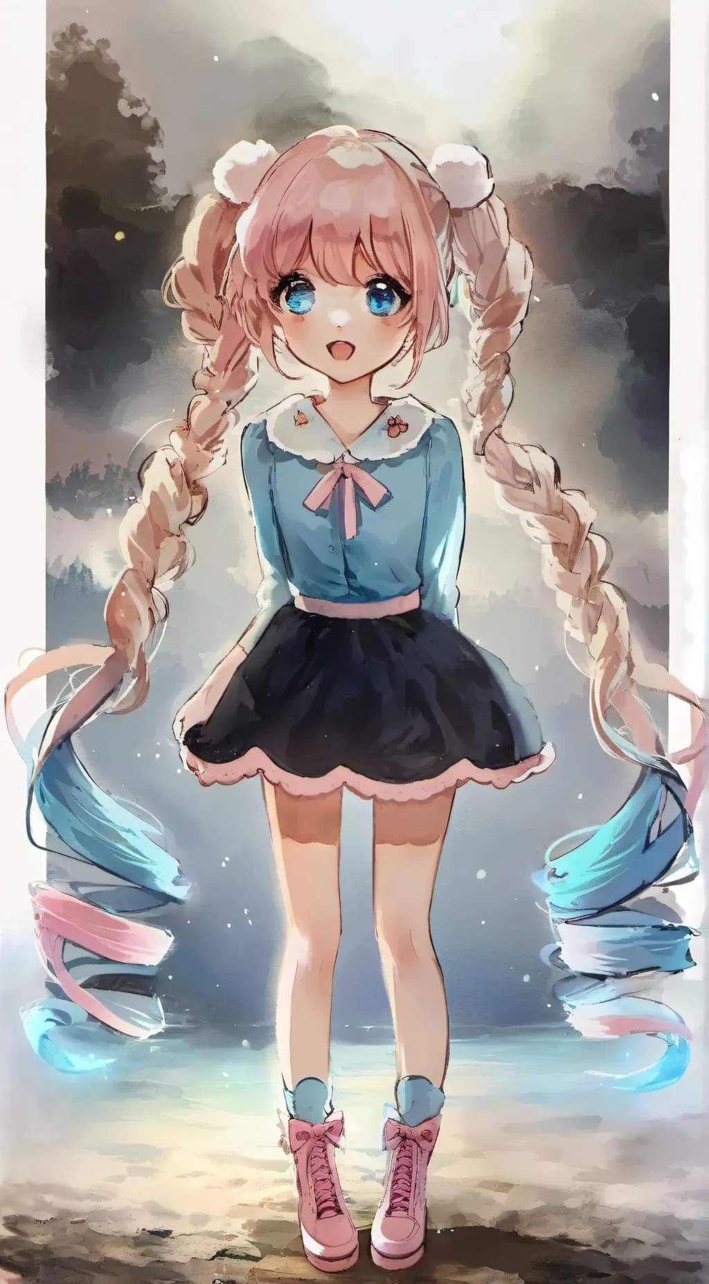 ai character: cutie pie background