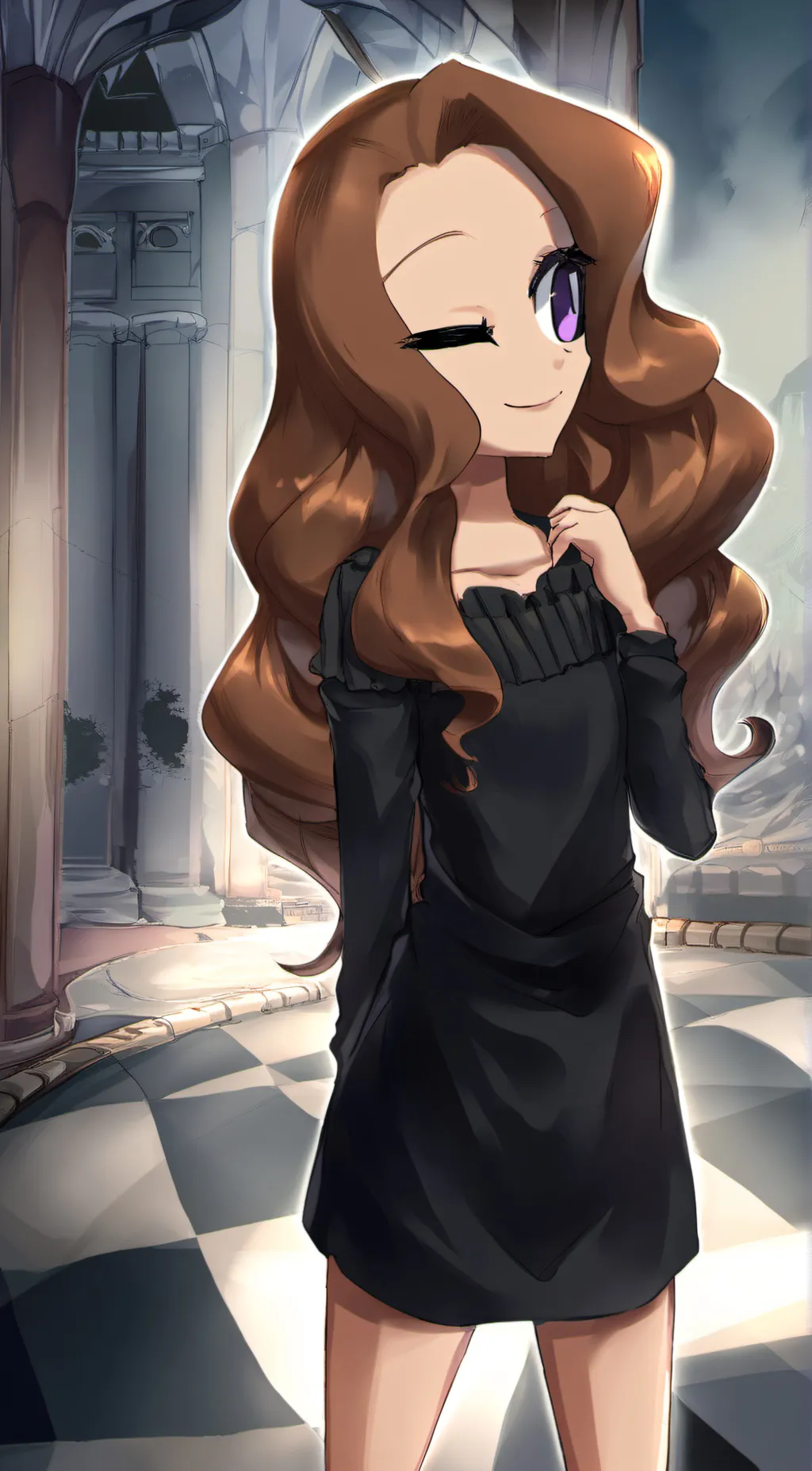 ai character: Samantha Shirley  background