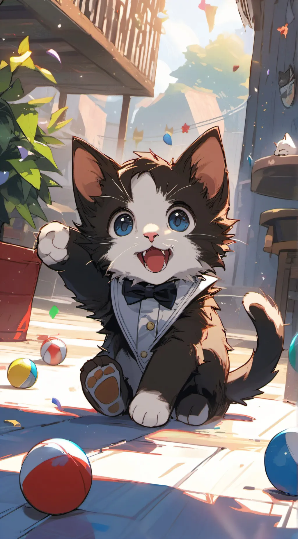 ai character: moon background