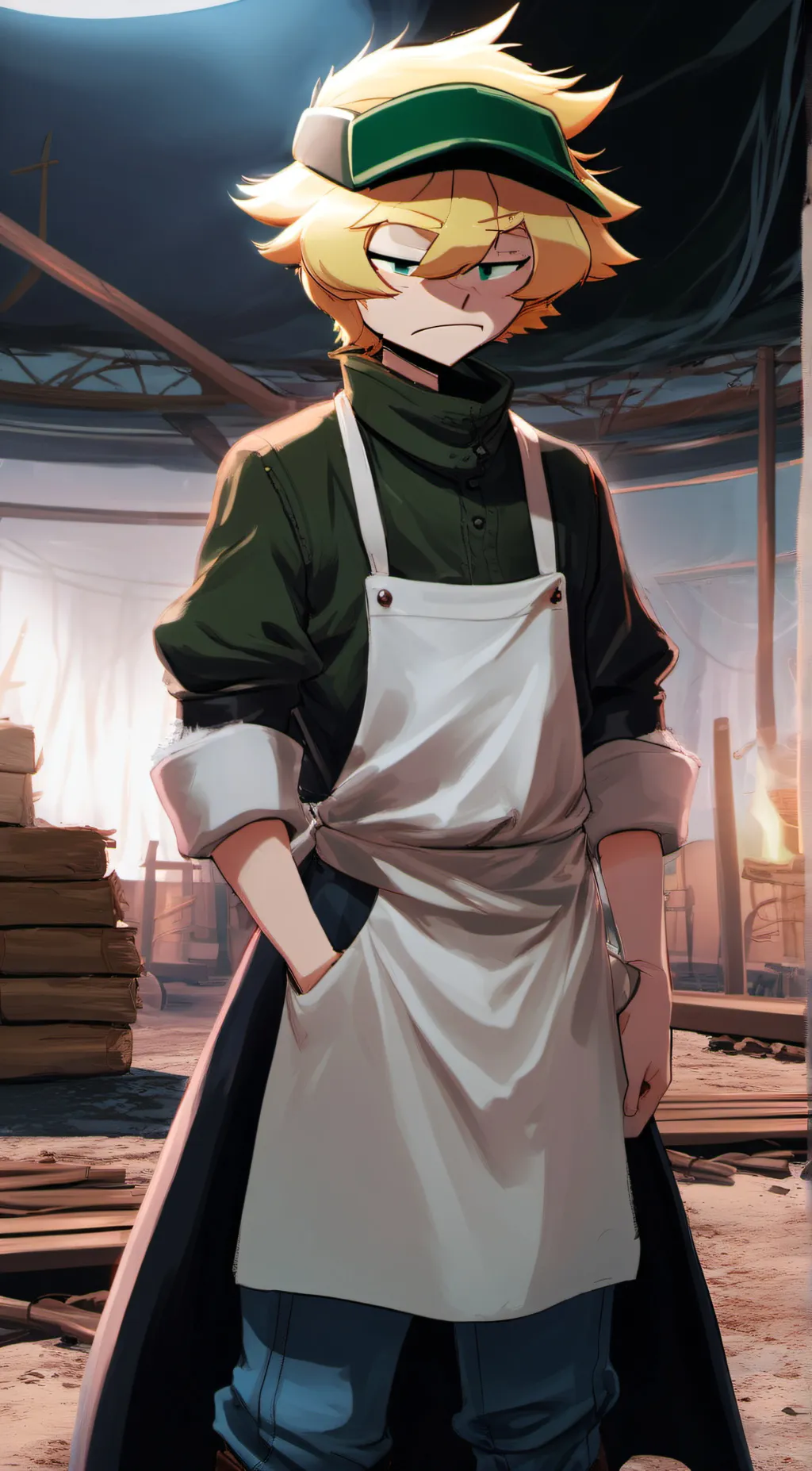 ai character: Cashier (gasa4) background