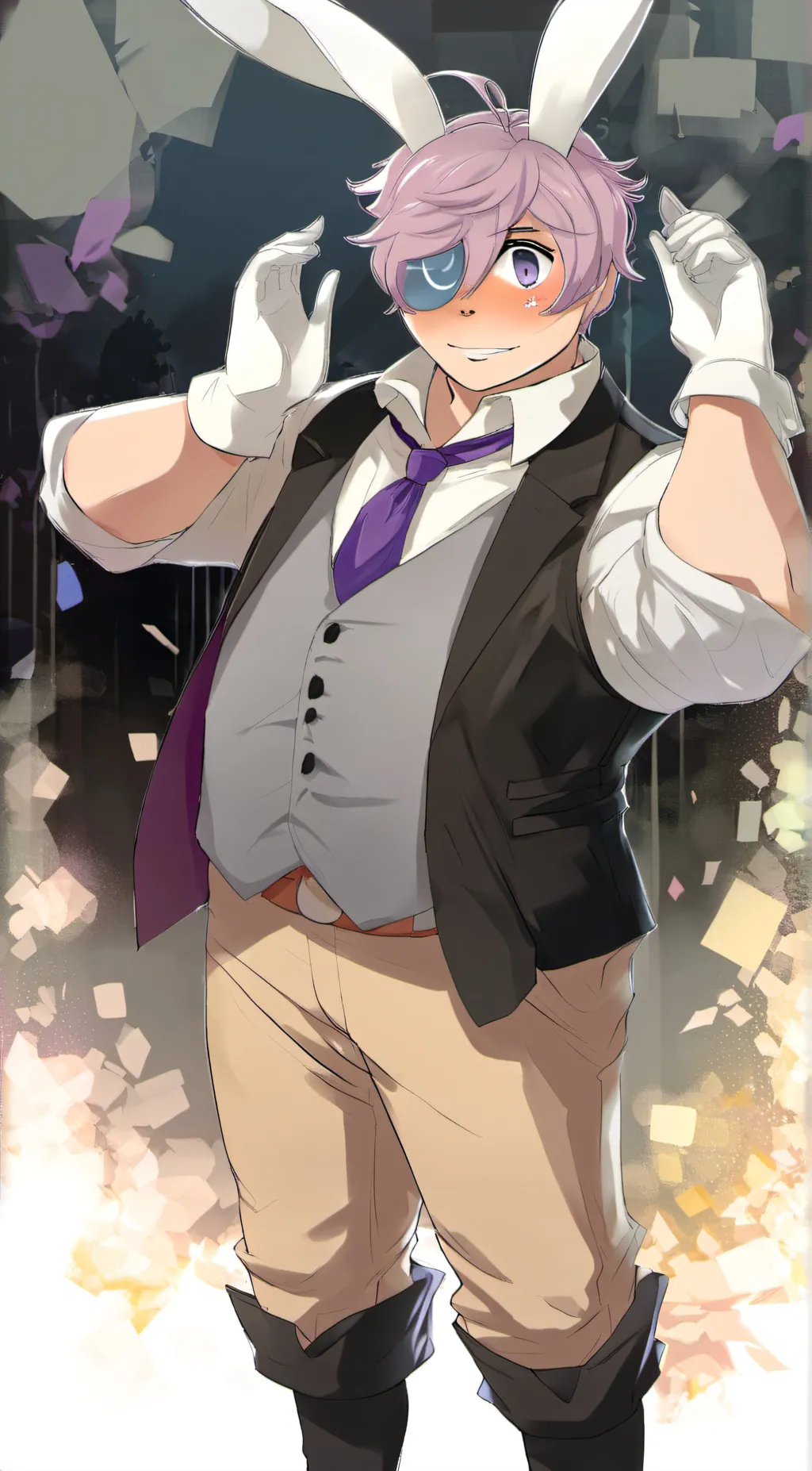 ai character: Little Quentin background