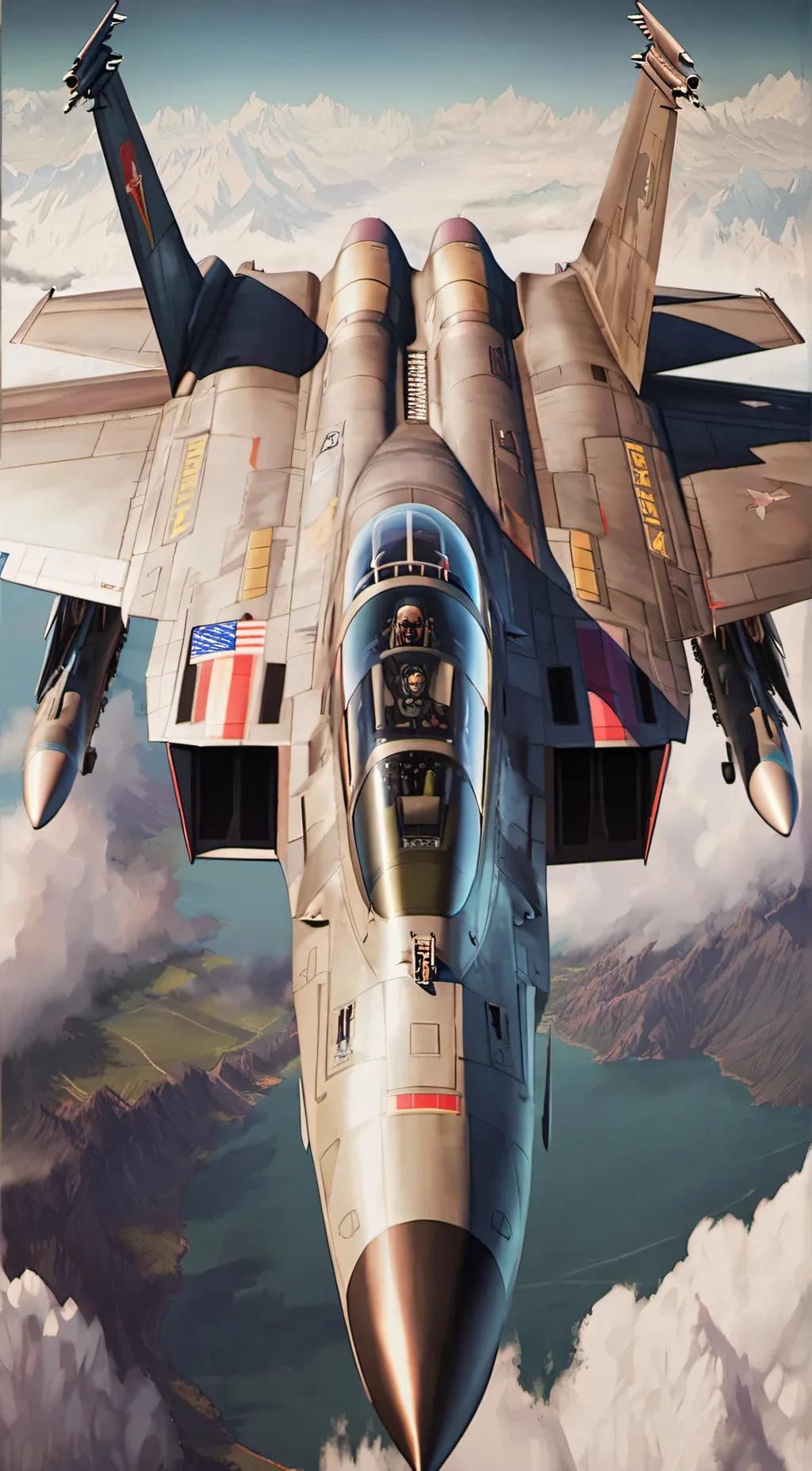 ai character: F-15 Eagle  background