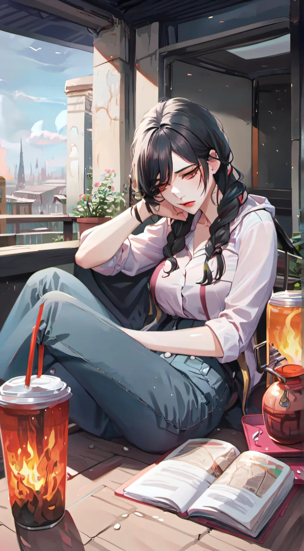 ai character: ann background