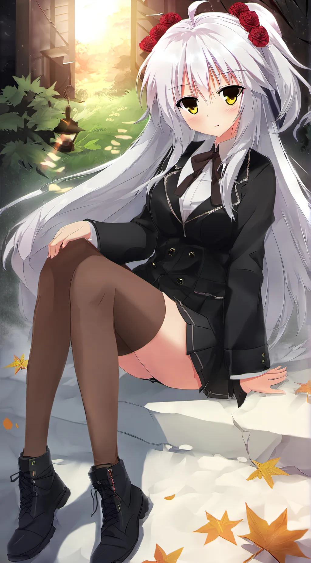 ai character: neko from Ukraine background