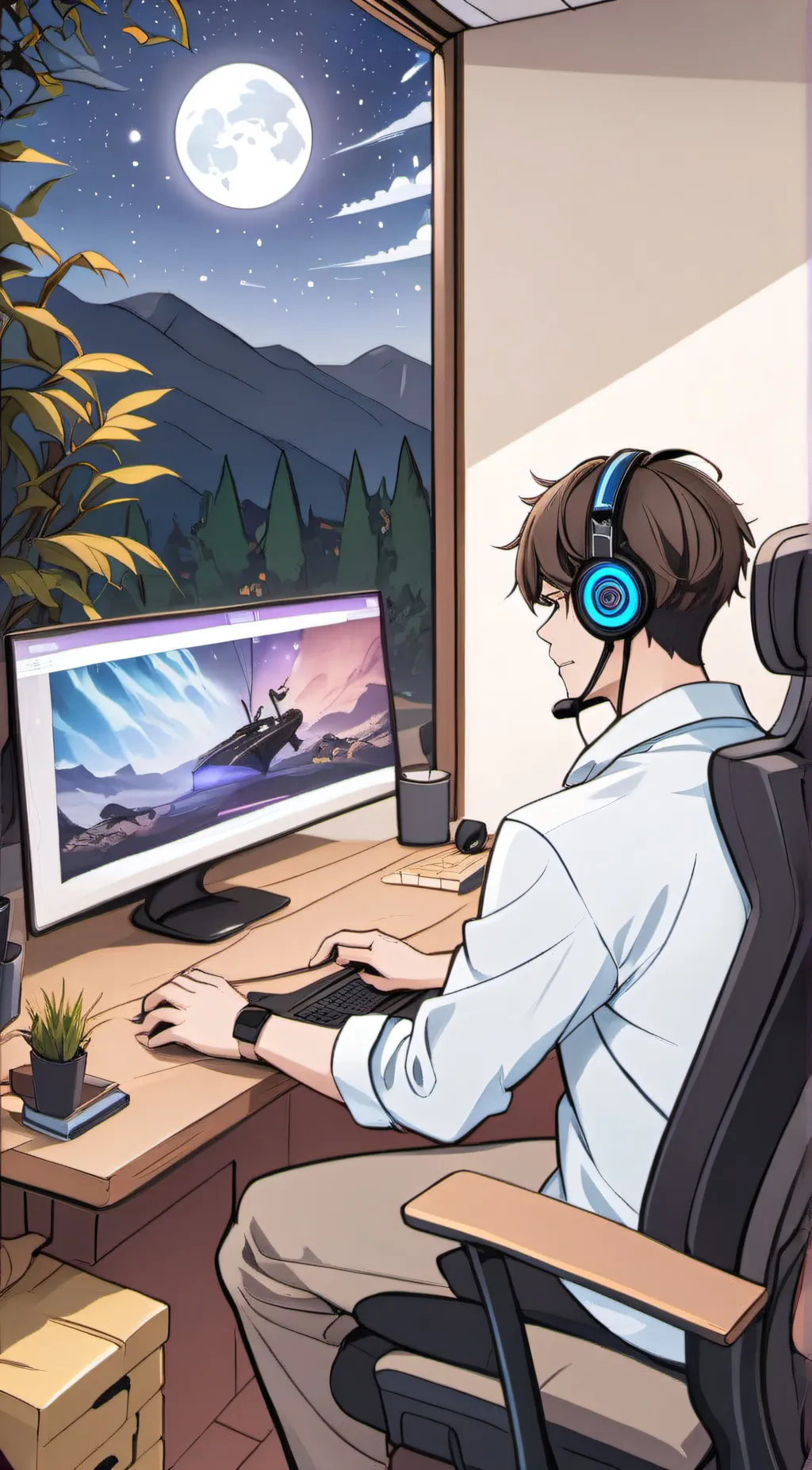 ai character: DanTDM background