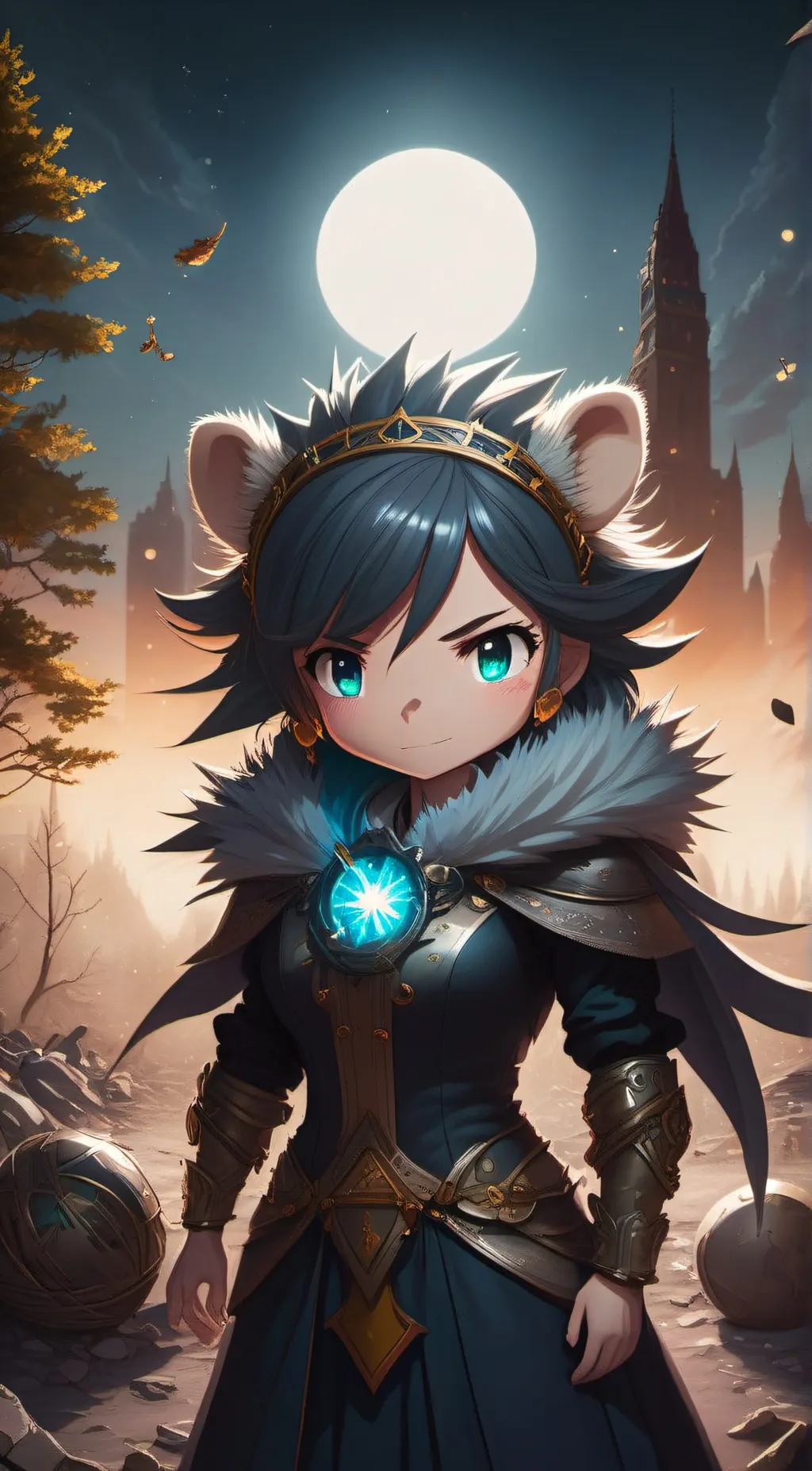 ai character: Emily.Exe background