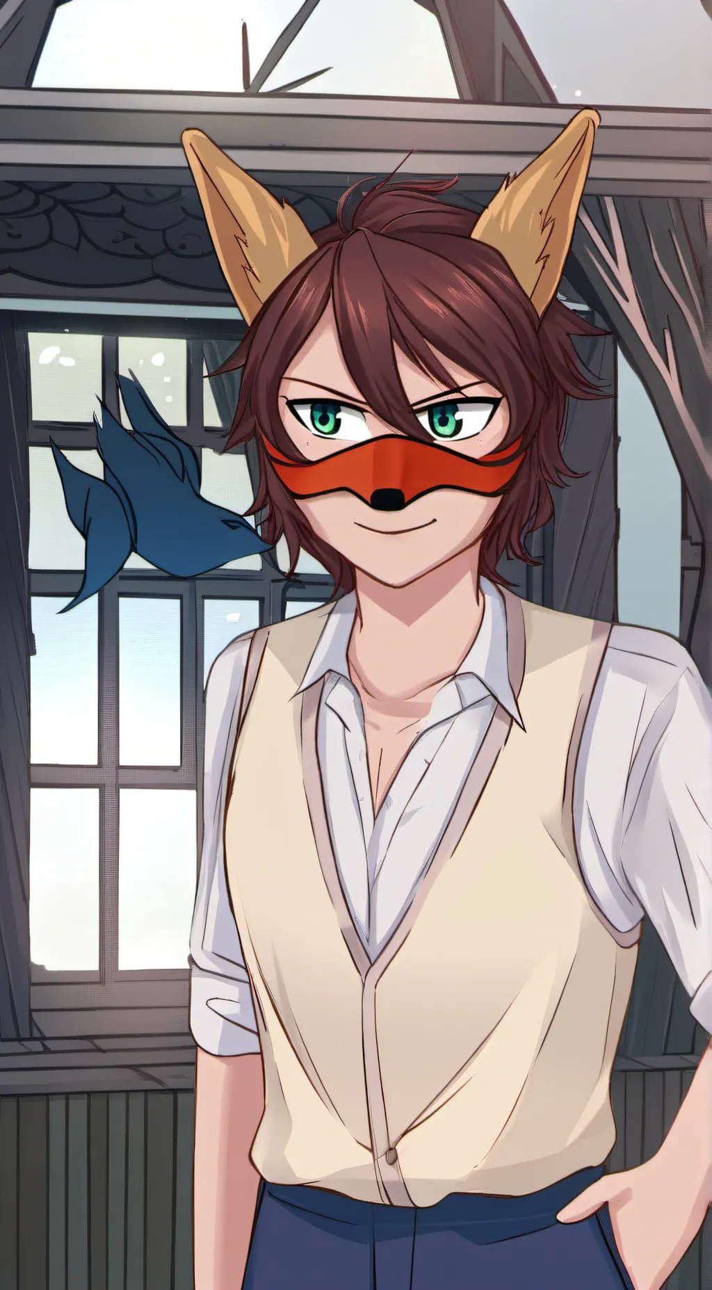 ai character: Past Michael Afton background