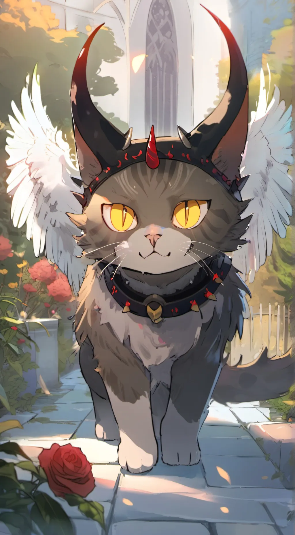 ai character: Demon Kitty background
