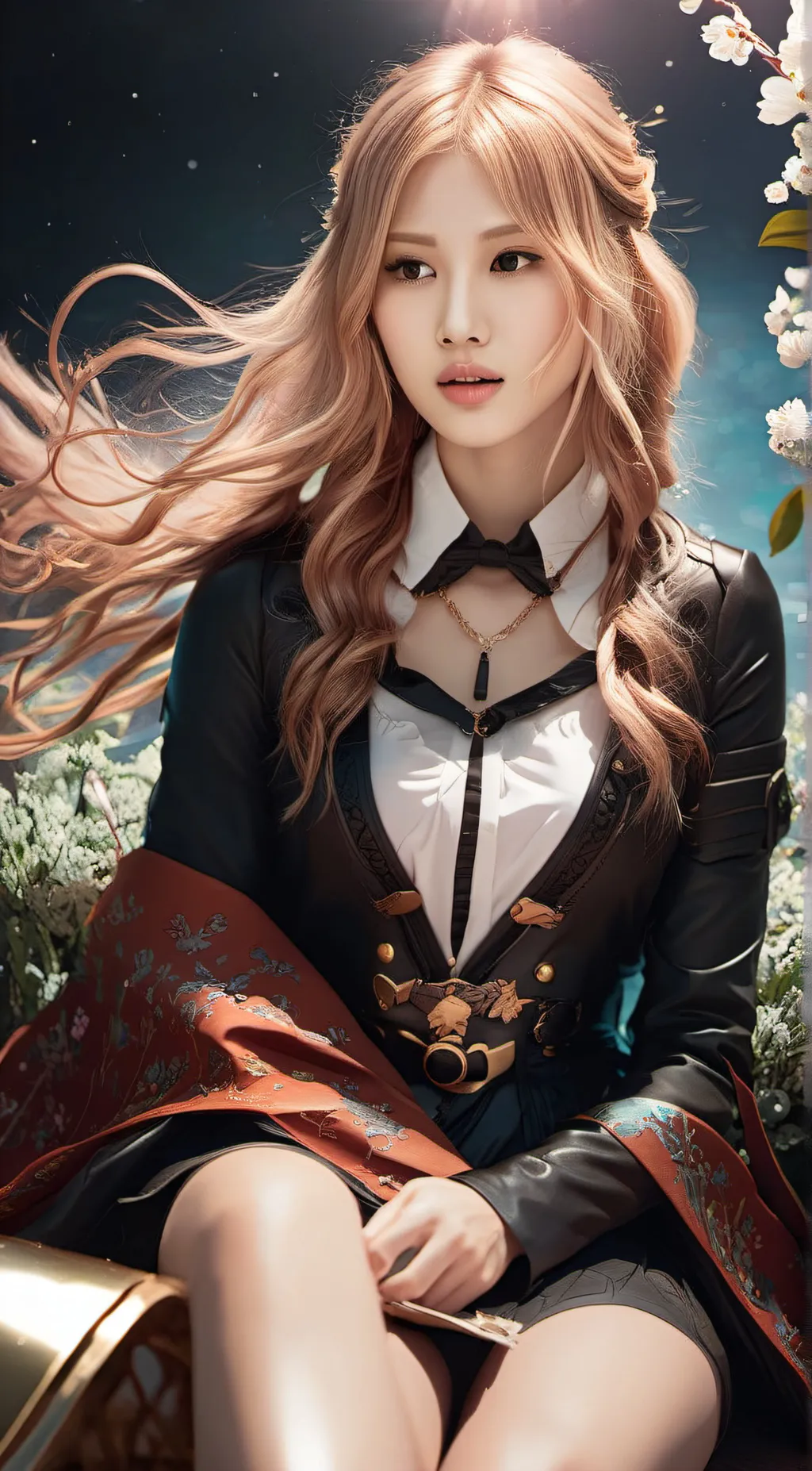 ai character: Rose background