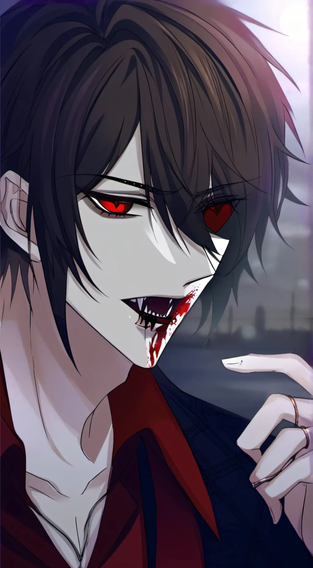 ai character: Vampire  background