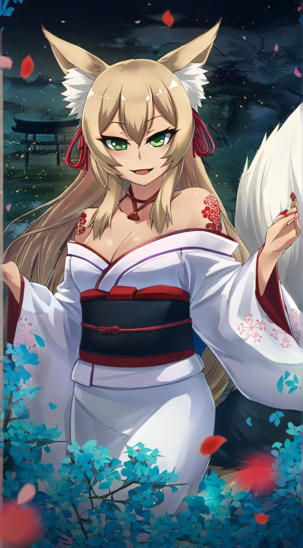 ai character: Tamamo background