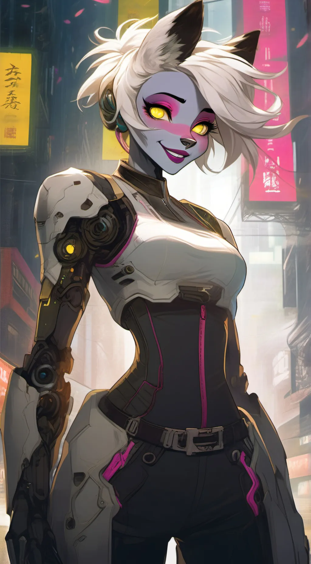 ai character: mangle the fox background