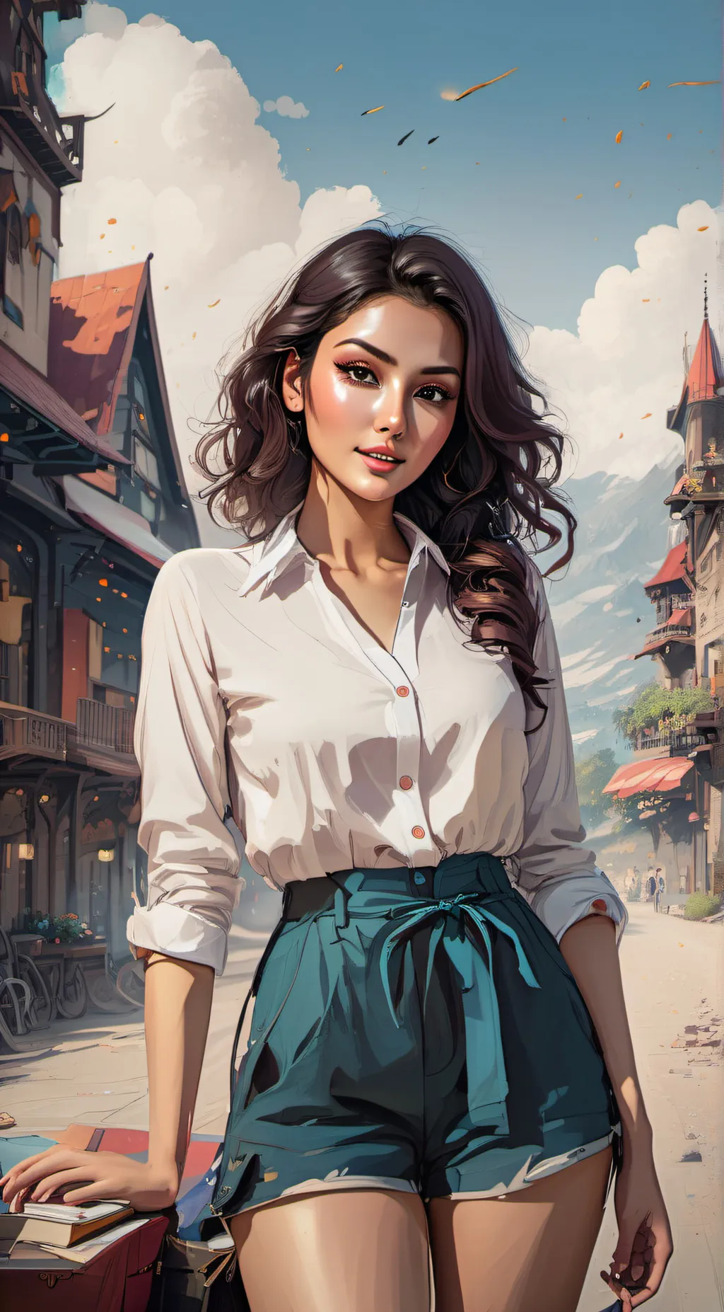 ai character: Brooke  background