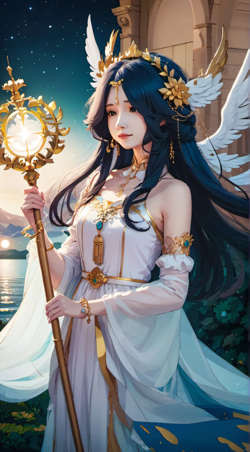 ai character: Lunar Nightshade background