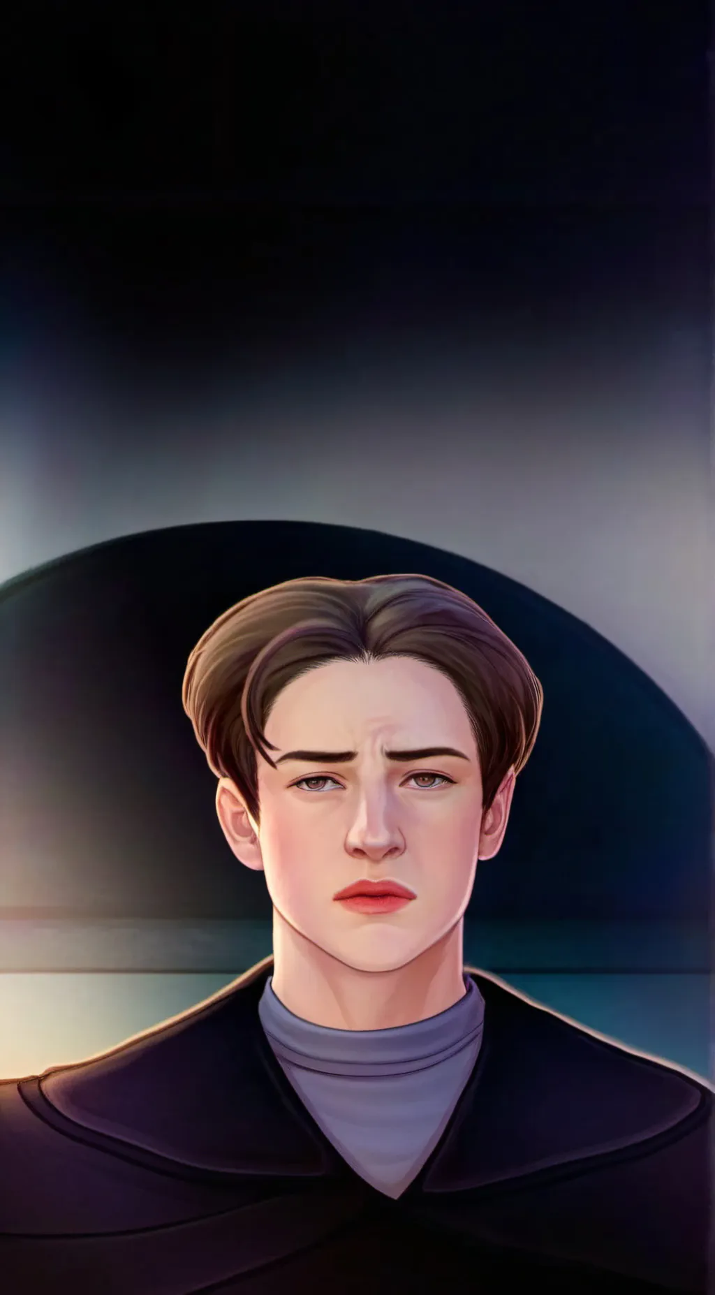 ai character: Kit connor  background