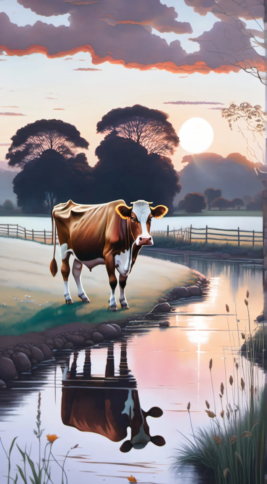 ai character: millie the cow background